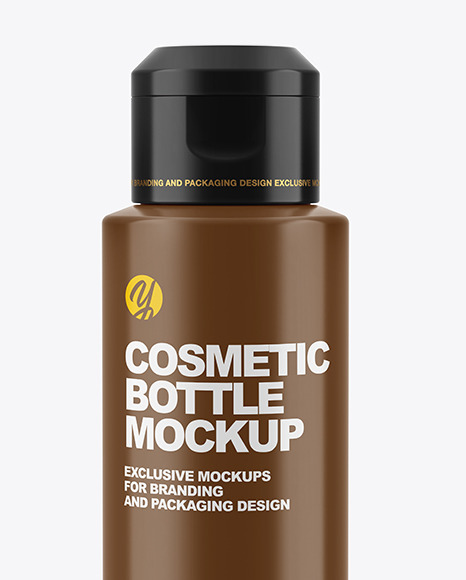 Glossy Cosmetic Bottle Mockup