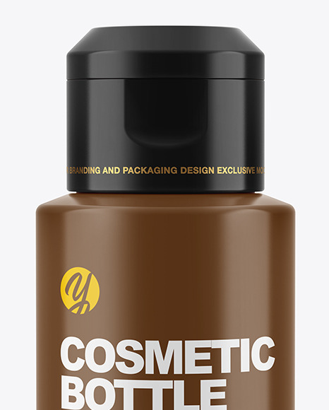 Glossy Cosmetic Bottle Mockup