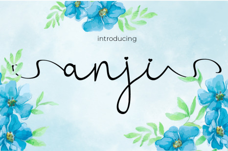 Anji Font - Stylish handwritten font
