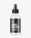 Clear Spray Bottle Mockup