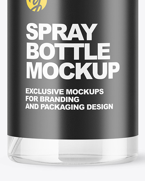 Clear Spray Bottle Mockup