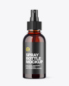 Amber Spray Bottle Mockup