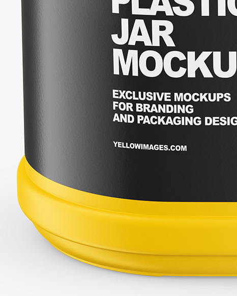 Plastic Jar Mockup