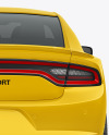 Muscle Car Mockup - Back View