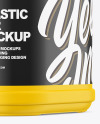 Plastic Jar Mockup