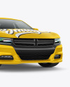 Muscle Car Mockup - Half Side View