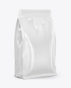 Glossy Food Bag Mockup - Half Side View