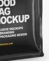 Glossy Food Bag Mockup - Half Side View