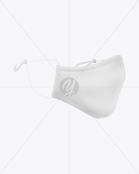 Face Mask with Strap Adjusters Mockup