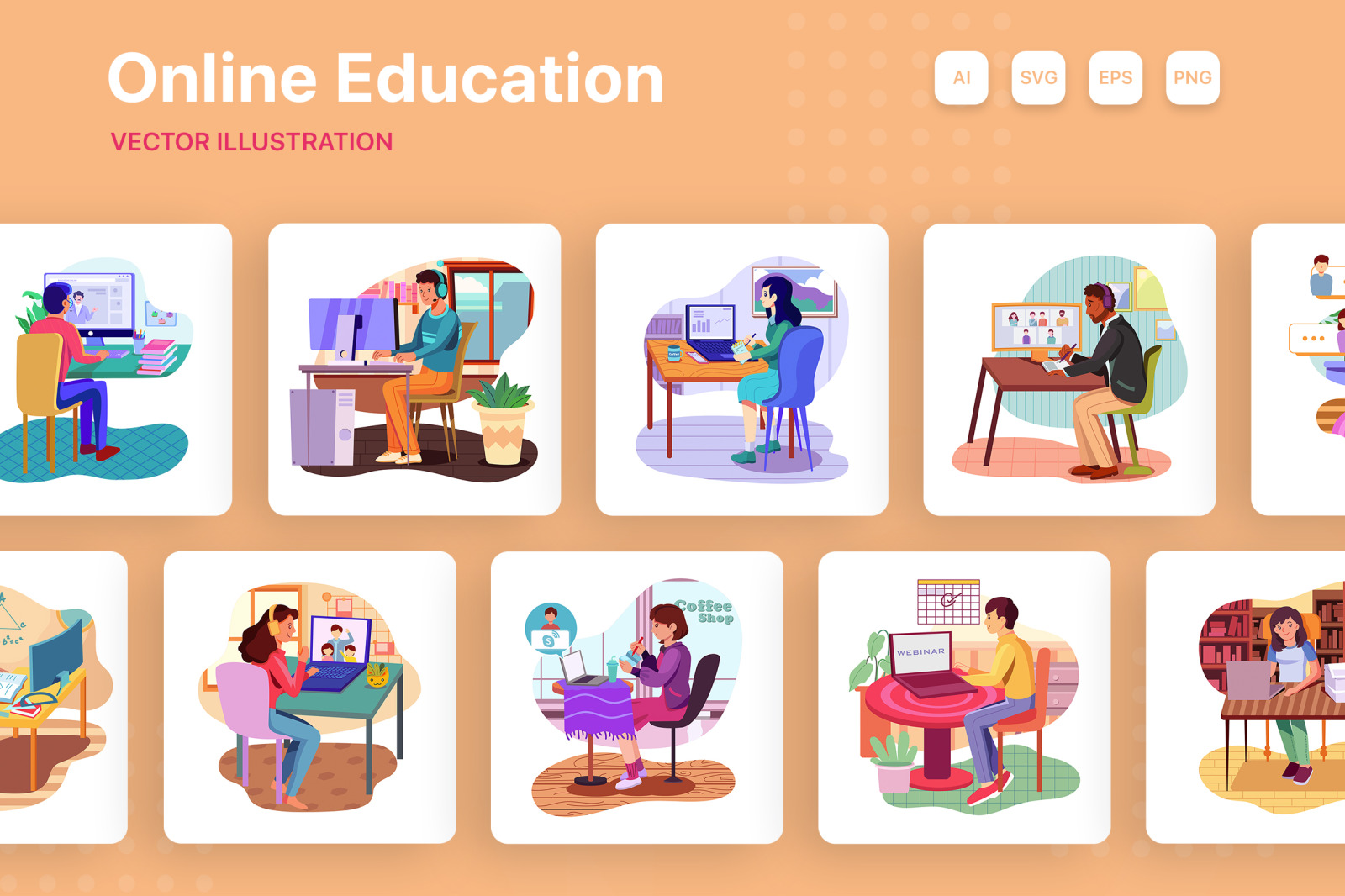 M152_Online Education Illustrations