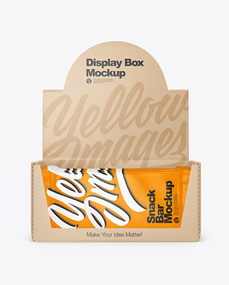 Kraft Display Box & Snack Bars Mockup - Download+Chocolate+Bar+Box+Mockup+PSD+-+Chocolate+Bar+...