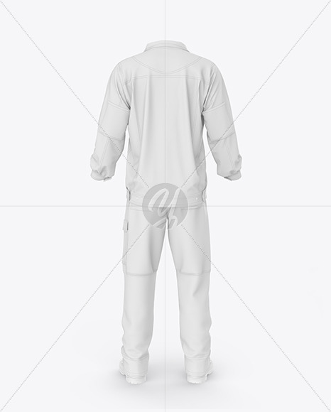 Summer Overalls Mockup – Back View