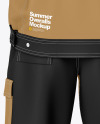 Summer Overalls Mockup – Back View
