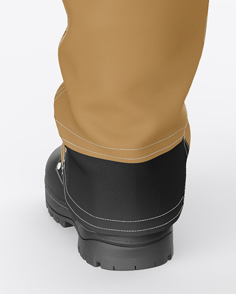 Summer Overalls Mockup – Back View