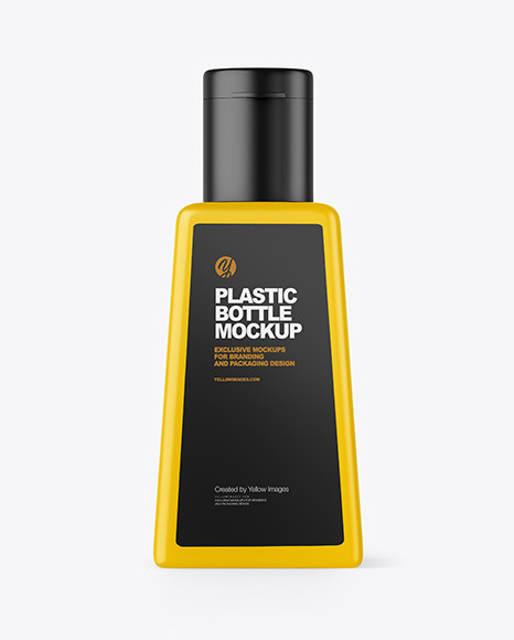 Matte Plastic Bottle Mockup