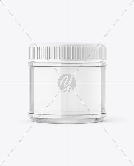 Clear Glass Cosmetic Jar