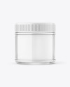 Clear Glass Cosmetic Jar