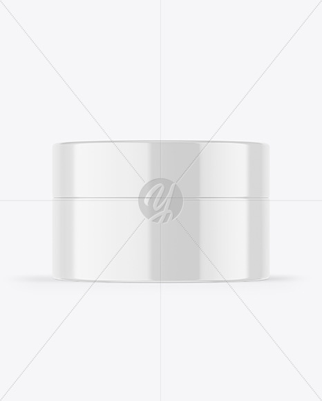 Glossy Cosmetic Jar Mockup