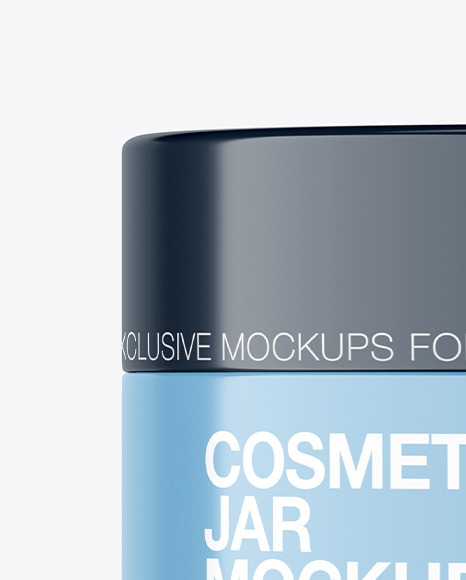 Glossy Cosmetic Jar Mockup