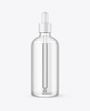 100ml Clear Glass Dropper Bottle Mockup