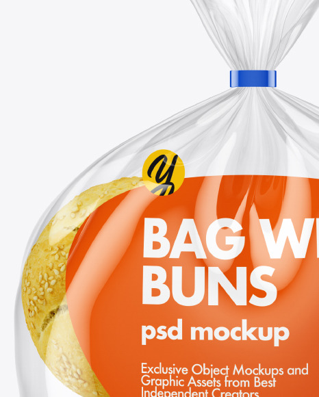 Bag with Kaiser Buns Mockup Bag with Kaiser Buns Mockup