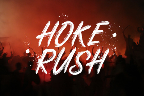 Hoke Rush - Handwritten - Display sans