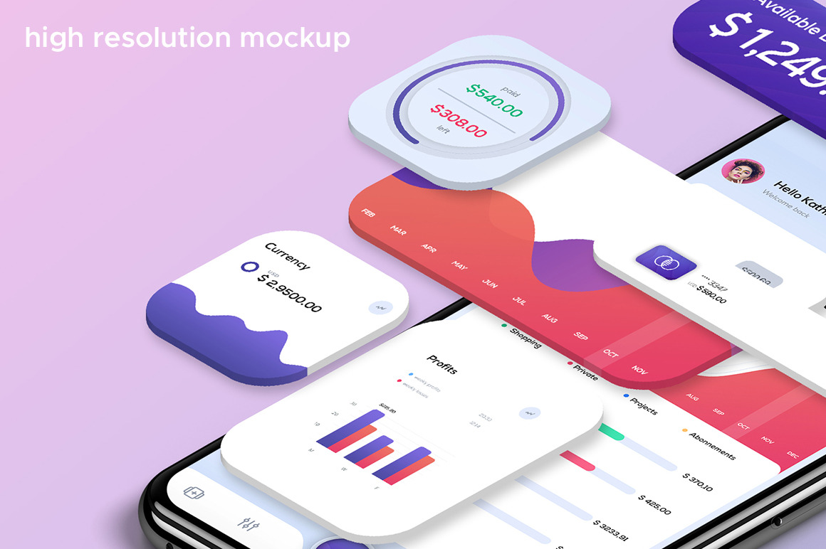 Isometric App Presentation Isometric App Presentation