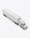 Truck Mockup - Half Side View (High Angle)