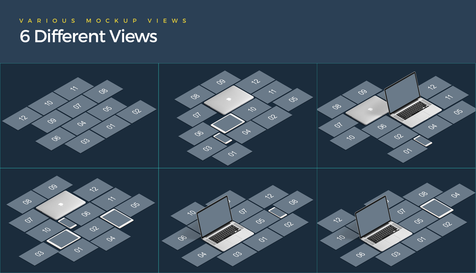 Isometric Website Mockup Presentation