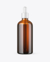 100ml Amber Glass Dropper Bottle Mockup