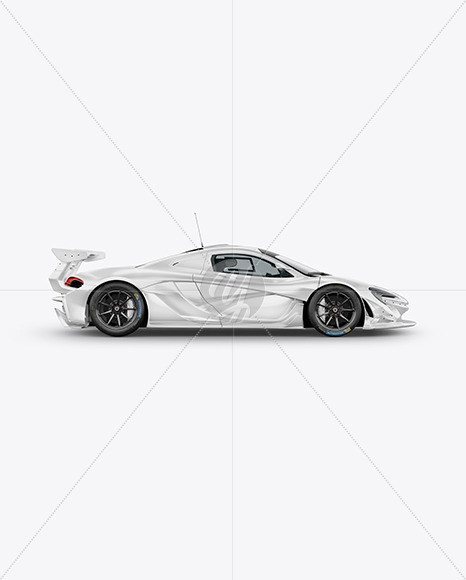 Sport Car Mockup - Side View