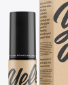 Glossy Roller Bottle with Kraft Box Mockup