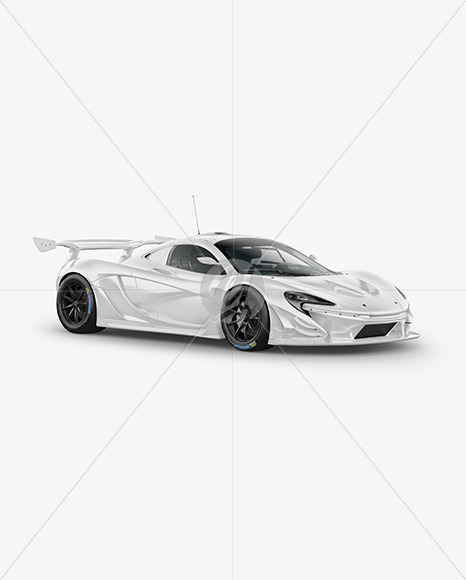 Sport Car Mockup - Half Side View