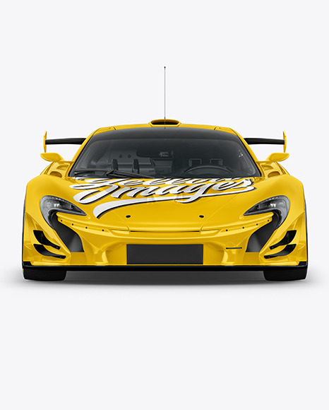 Sport Car Mockup - Front View