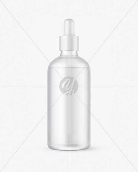 100ml Frosted Glass Dropper Bottle Mockup