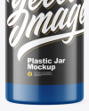 Glossy Plastic Jar Mockup