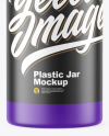 Matte Plastic Jar Mockup