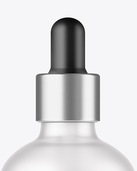 100ml Frosted Glass Dropper Bottle Mockup