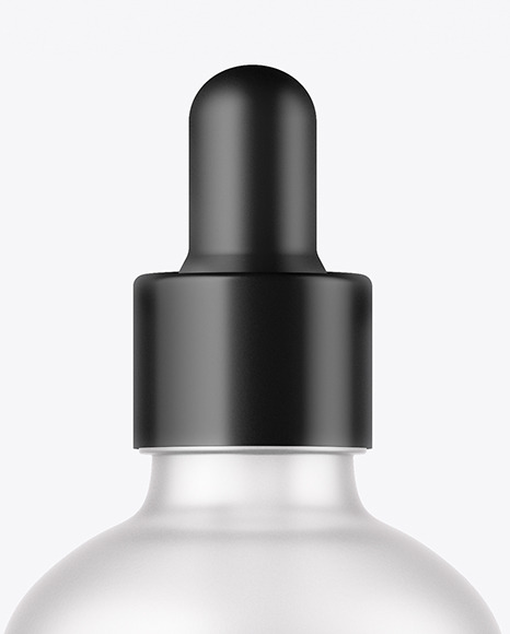 100ml Frosted Glass Dropper Bottle Mockup