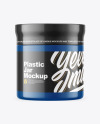 Glossy Plastic Jar Mockup