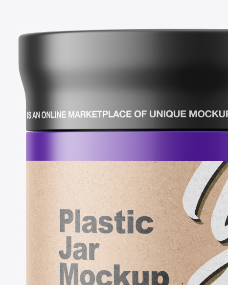 Matte Plastic Jar Mockup