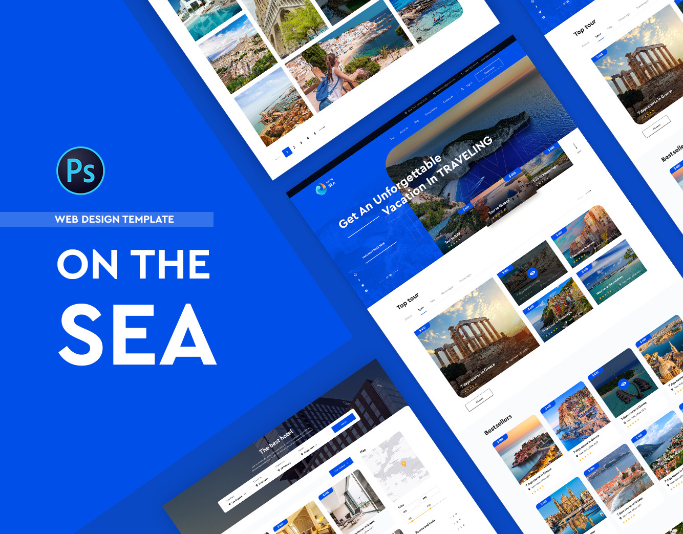 On the Sea UI kit