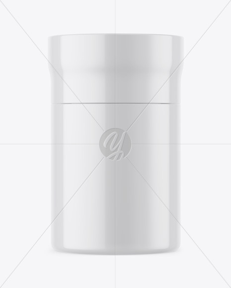 Glossy Plastic Jar Mockup