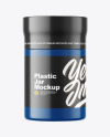 Glossy Plastic Jar Mockup