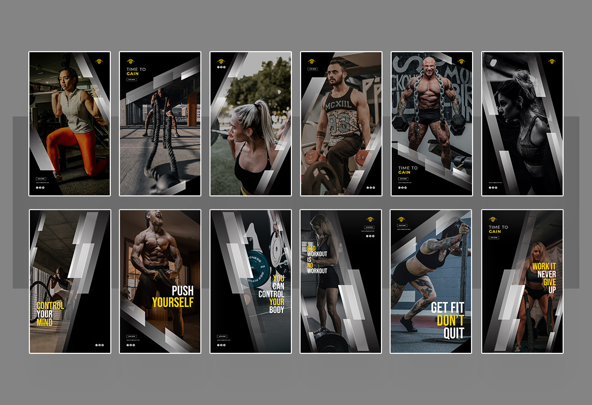 Sport Instagram Post and Story Template Sport Instagram Post and Story Template
