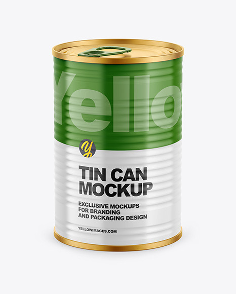 Tin Can w/ Glossy Finish Mockup