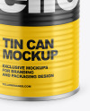 Tin Can w/ Glossy Finish Mockup