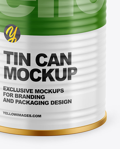 Tin Can w/ Glossy Finish Mockup