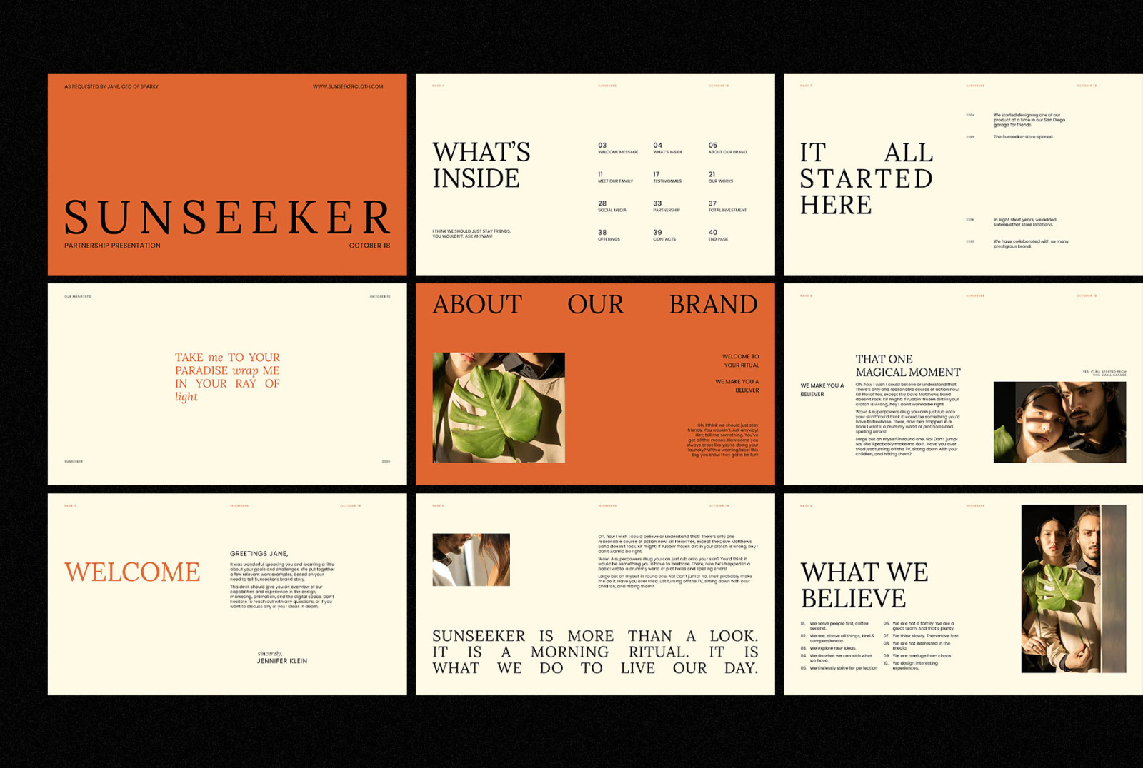 SUNSEEKER - PowerPoint Presentation Template