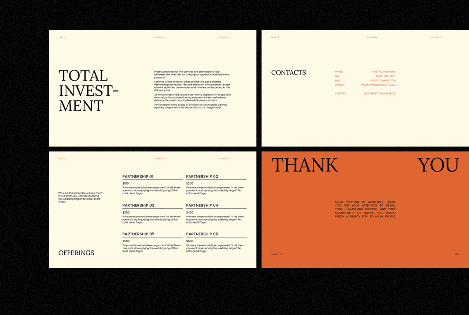 SUNSEEKER - PowerPoint Presentation Template SUNSEEKER - PowerPoint Presentation Template